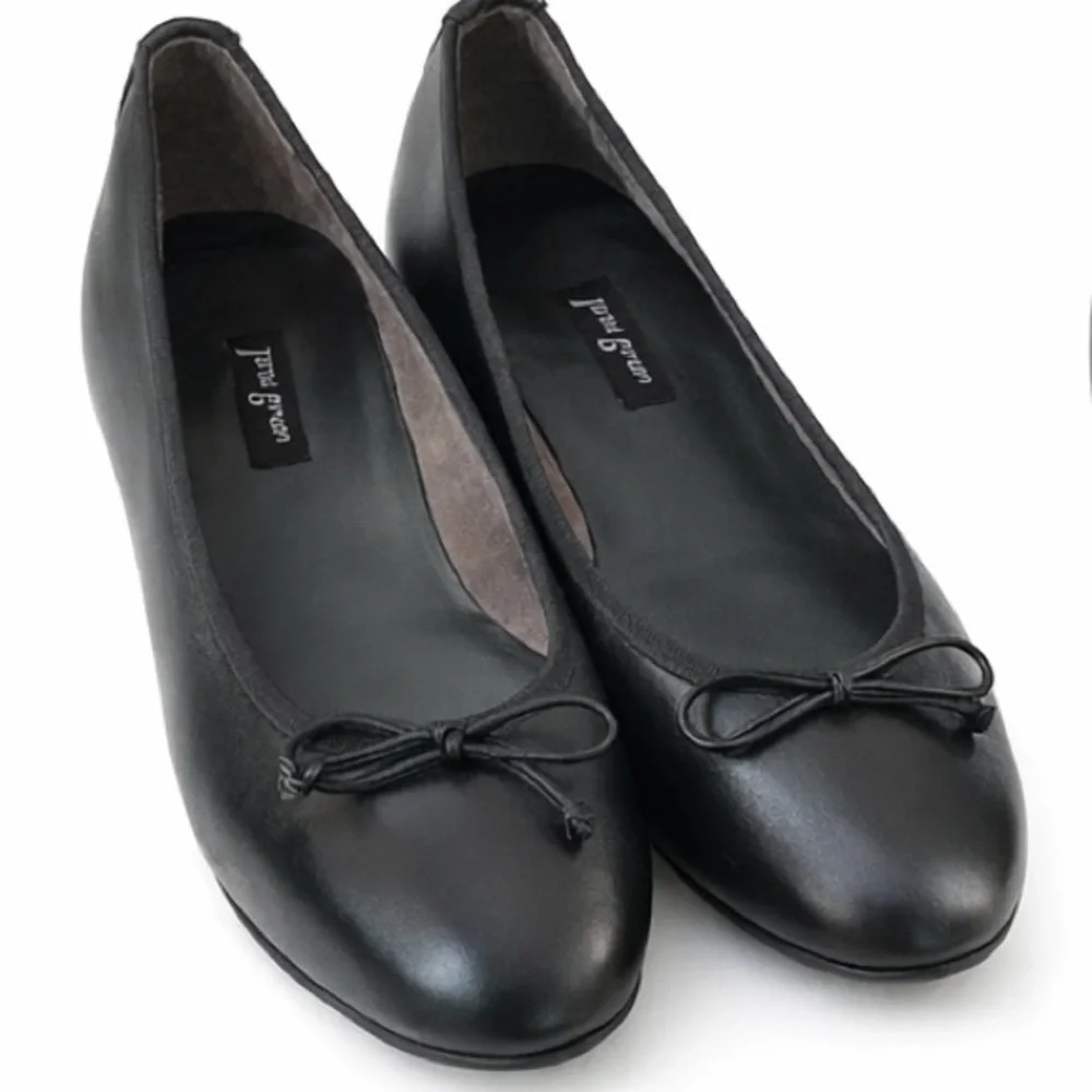 Paul Green Ursula Ballet Black Leather Flat - Picture 1 of 7